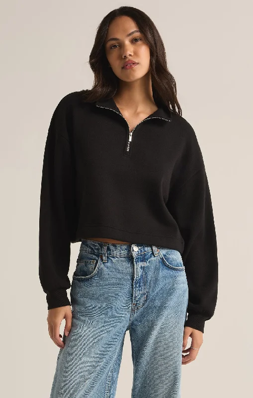 Z Supply - Feeling The Moment Sweatshirt Hoodie with Elastic Cuffs Stretchable Comfortable Z Supply - Feeling The Moment Sweatshirt Hoodie with Elastic Cuffs Stretchable Comfortable